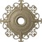 Ekena Millwork Orleans Ceiling Medallion (Fits Canopies up to 8 1/4"), 38 3/8"OD x 6 5/8"ID x 2 7/8"P, Gobi Desert CM38OLGDF - alternate 1